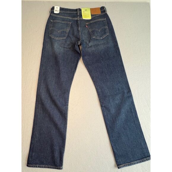 Levi's 541 Men's Athletic Taper Stretch Relaxed Jeans in Dark Blue - Picture 5 of 6